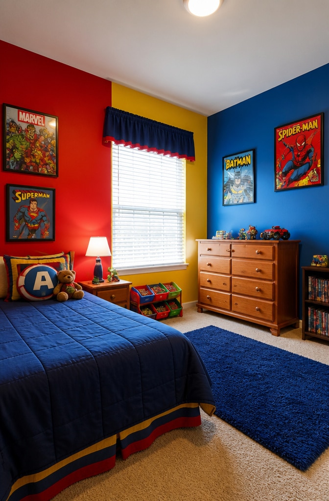 Vibrant Primary Colors Bedroom