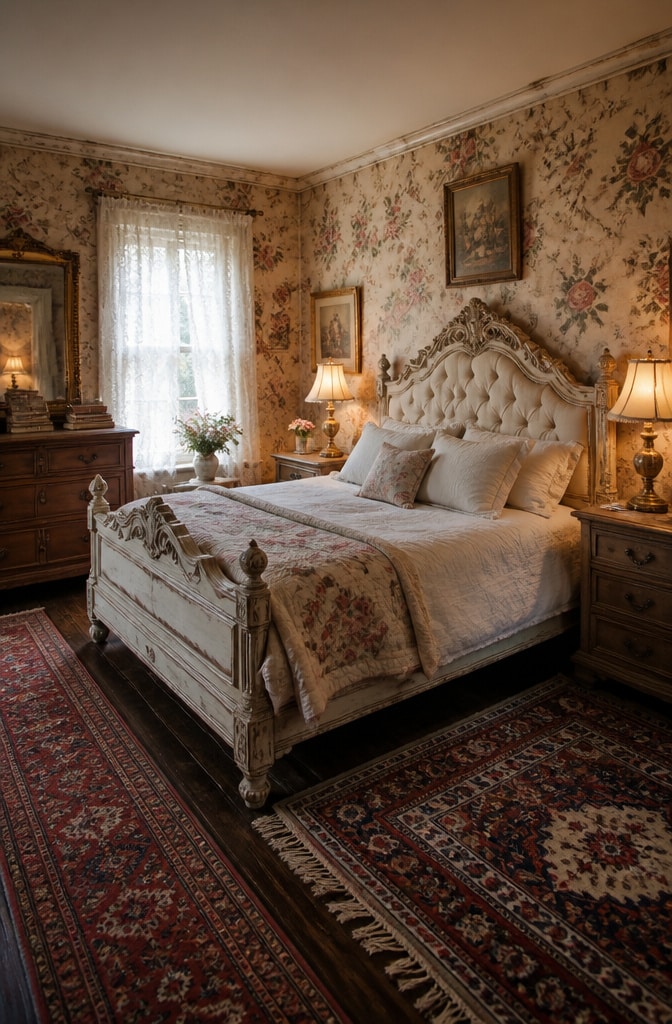 Vintage Farmhouse Bedroom Elegance