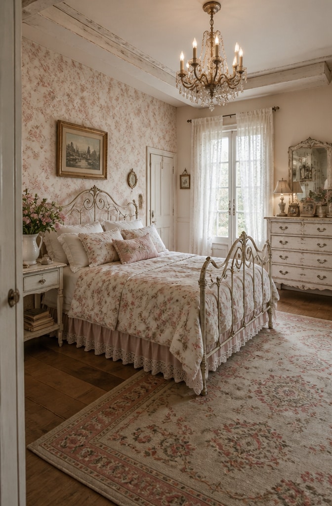 Vintage French Country Bedroom