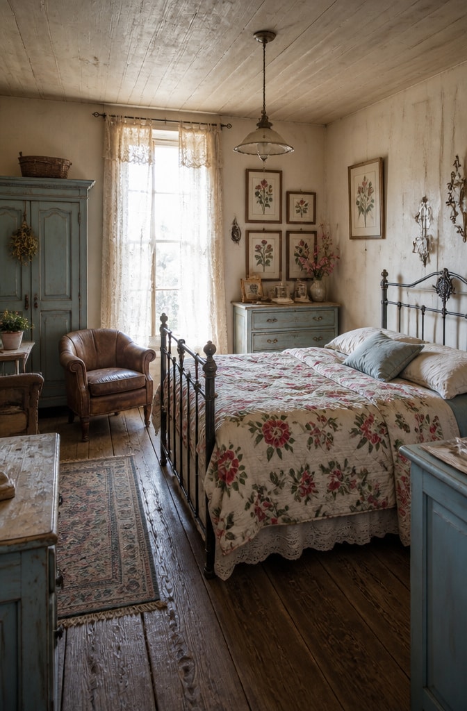 Vintage French Farmhouse Charm Bedroom