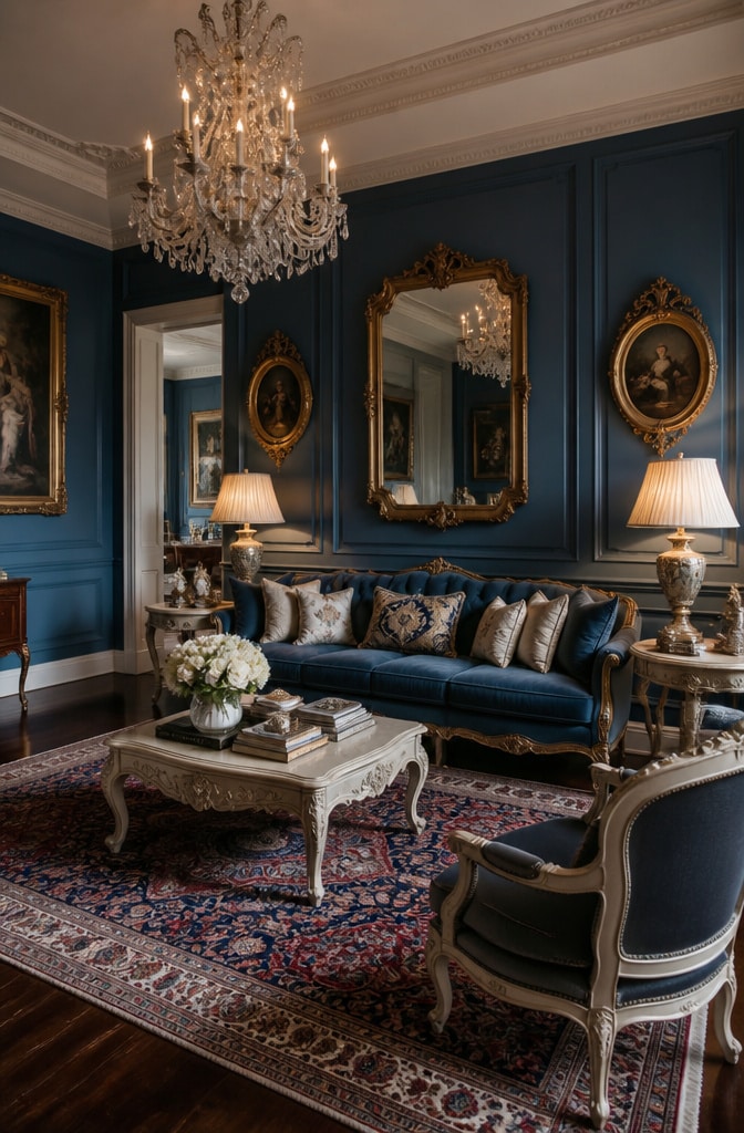 Vintage Glam Hague Blue Parlor