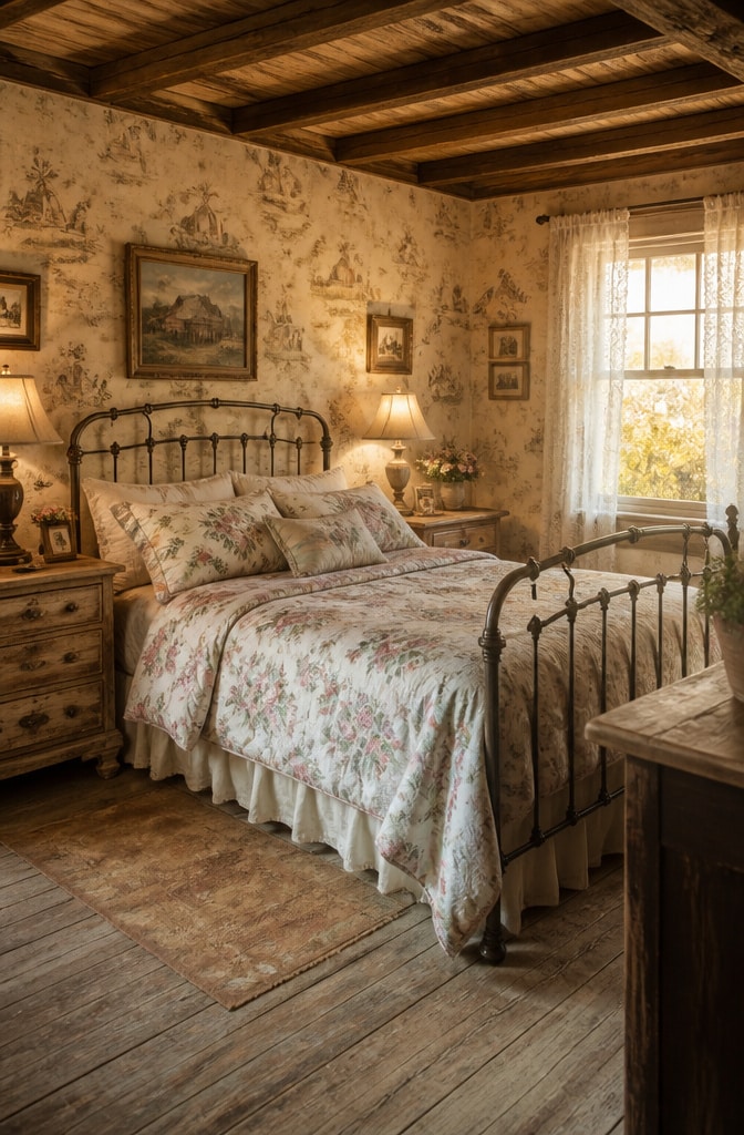Vintage-Inspired Modern Farmhouse Bedroom