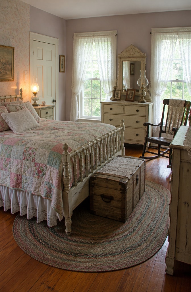 Vintage Western Farmhouse Bedroom