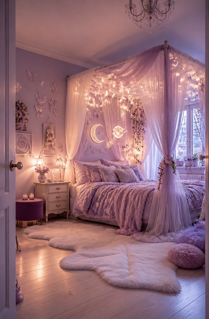 Whimsical Fairycore Soft Girl Bedroom