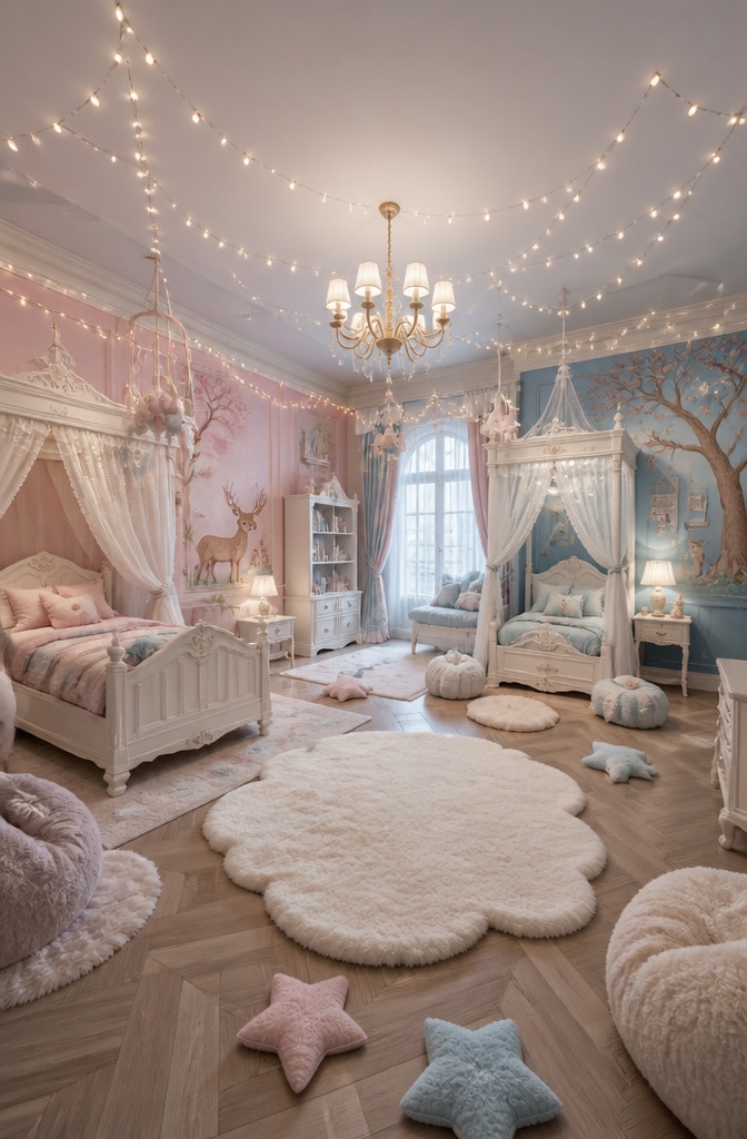 Whimsical Fairytale Shared Bedroom