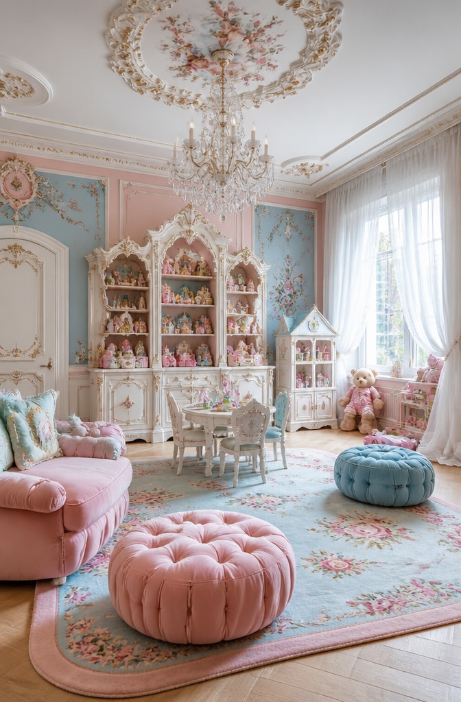 Whimsical Rococo Children’s Playroom
