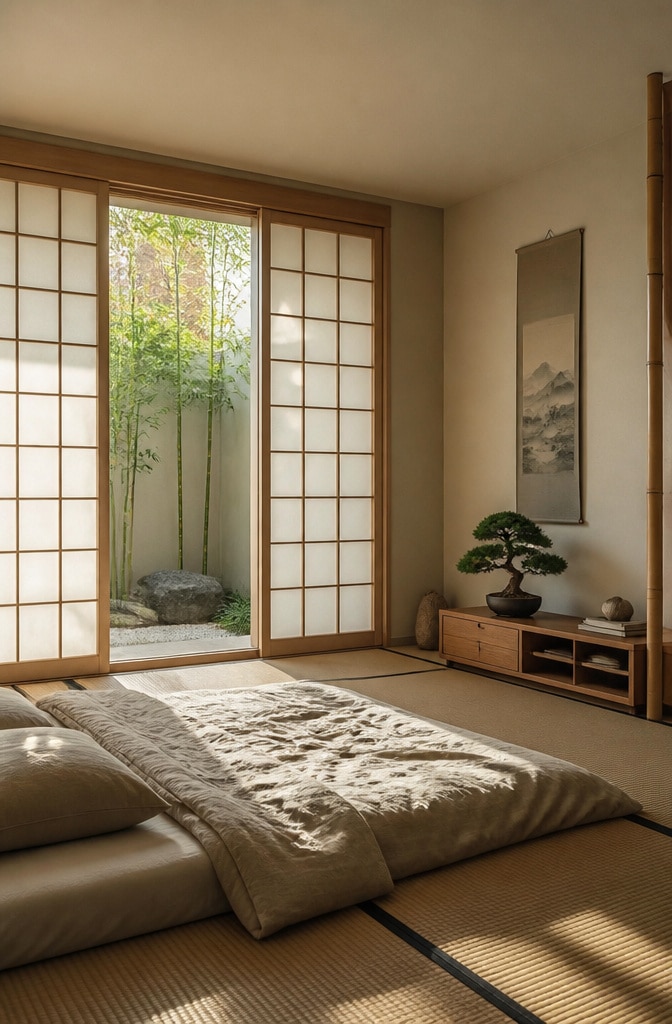 Zen Japanese Minimalist Bedroom