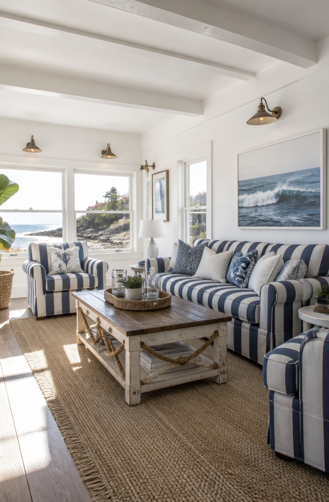 10 Inspiring Small Coastal Living Rooms for Your Beachy Retreat