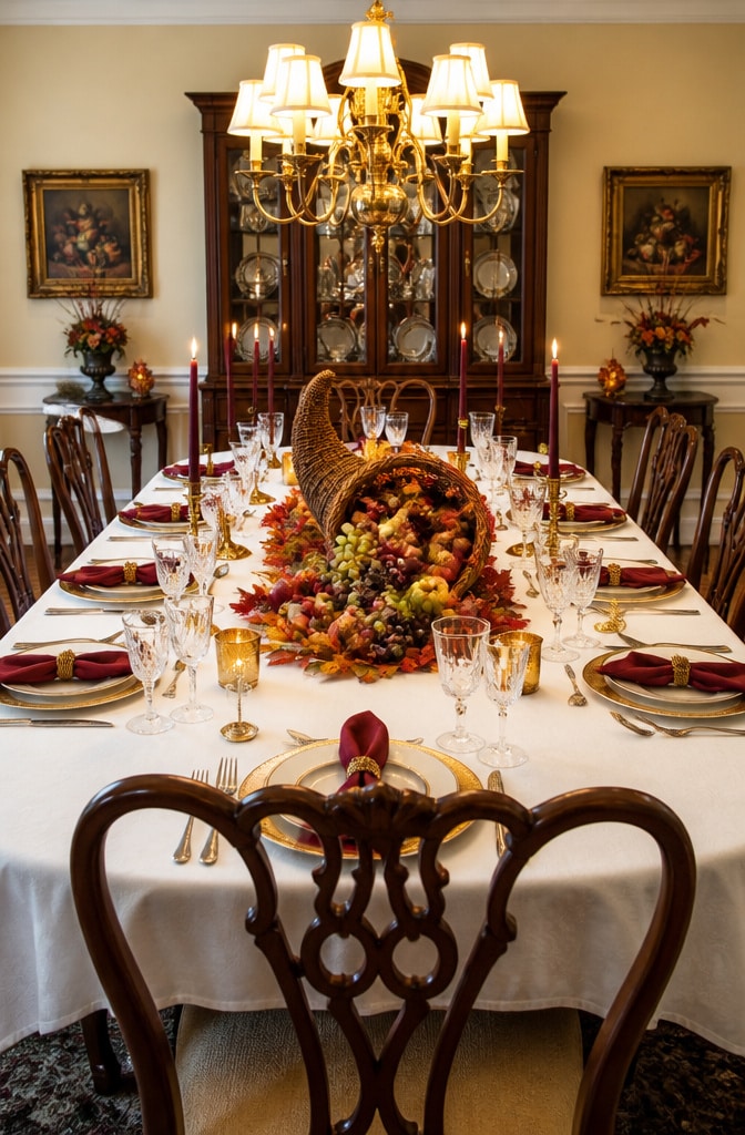 Classic Thanksgiving Feast Table