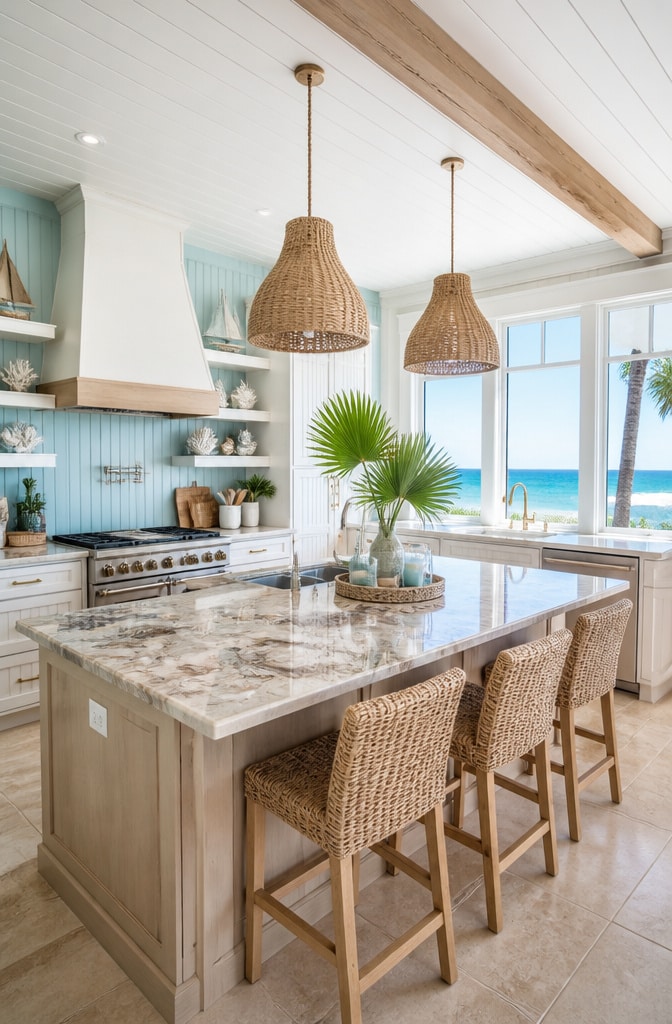 Coastal Beach House Kitchen