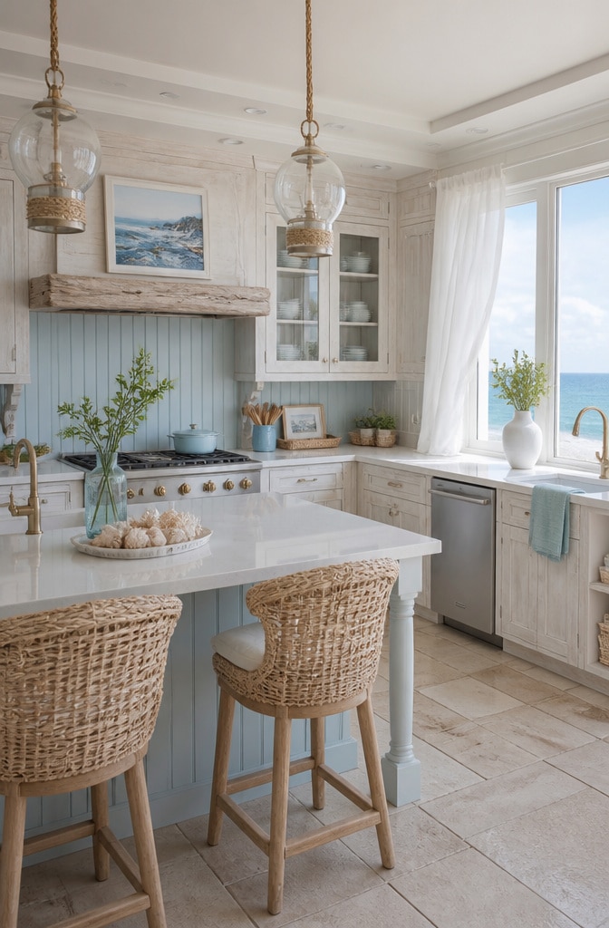 Coastal Beachy Cozy Kitchen