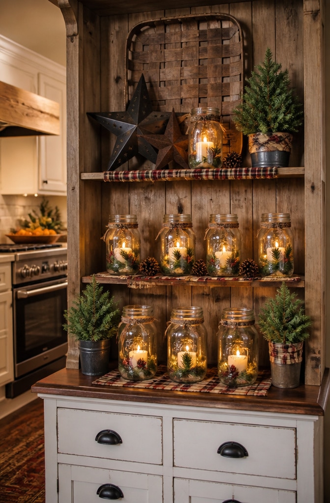 Cozy Farmhouse Mason Jar Lights