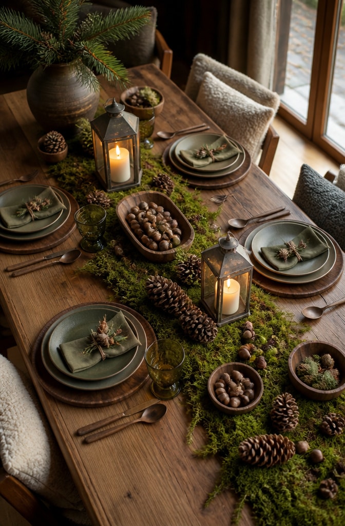 Cozy Woodland Fall Table Setting