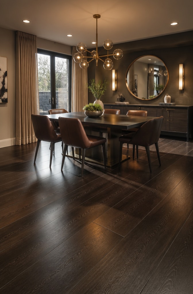 Dark Espresso Ultra Wide Plank Flooring