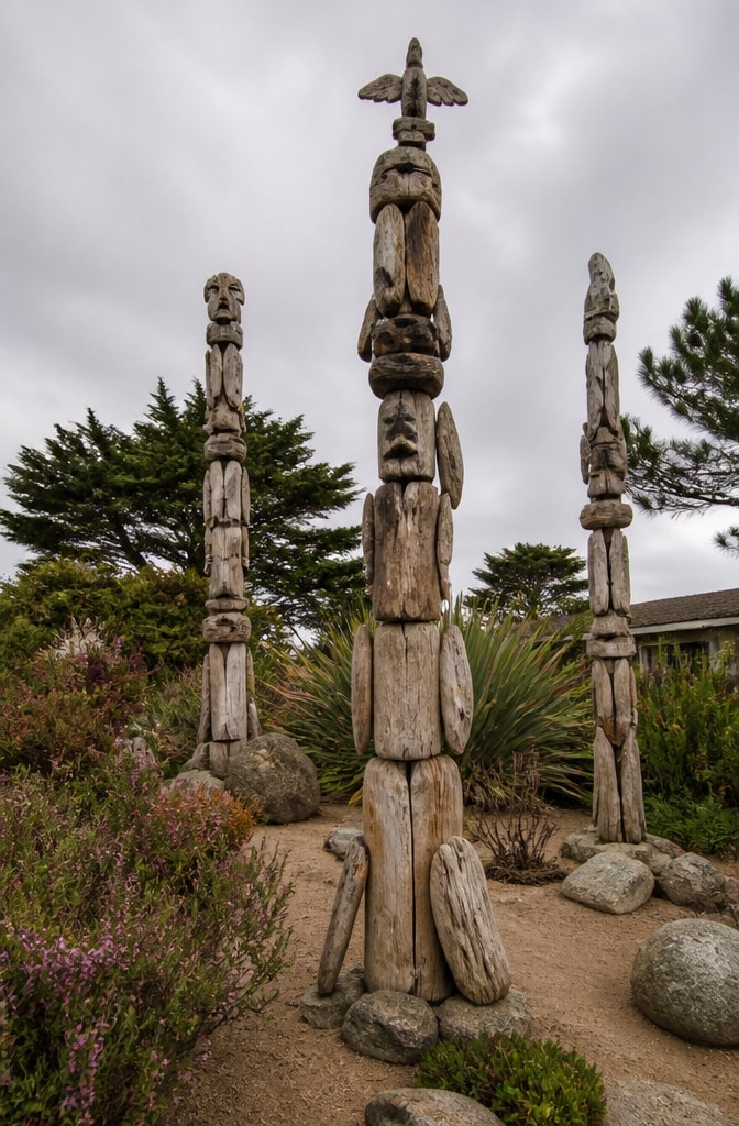 DIY Driftwood Garden Totems