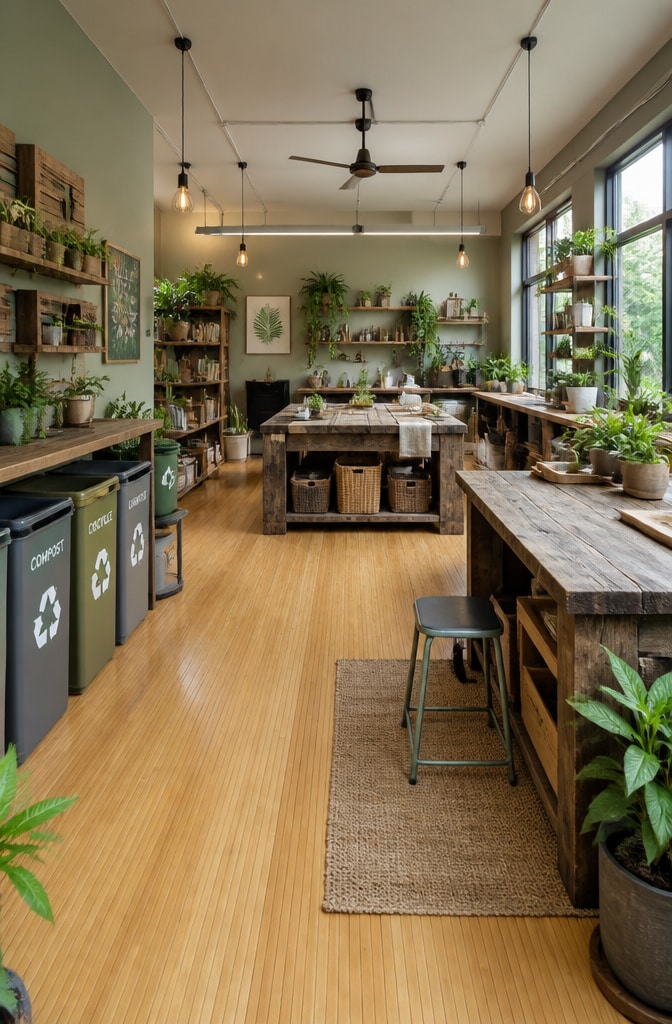 Eco-Friendly Green Workshop Studio