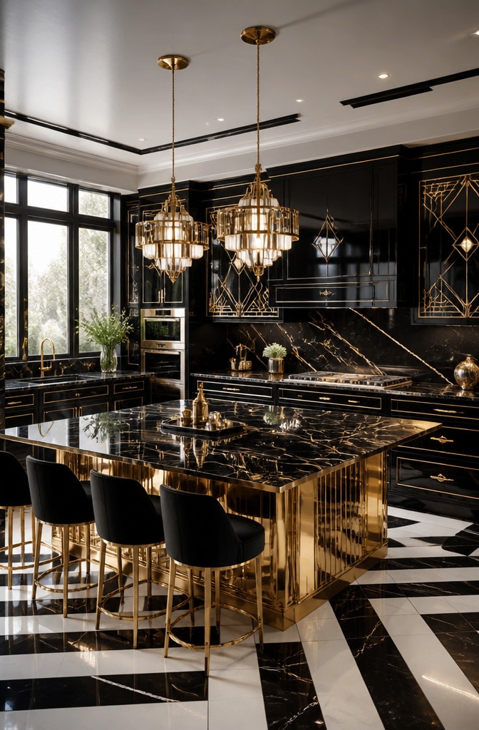 Elegant Art Deco Kitchen