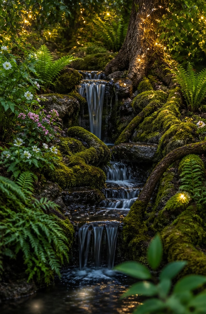 Fairy Tale Mossy Waterfall