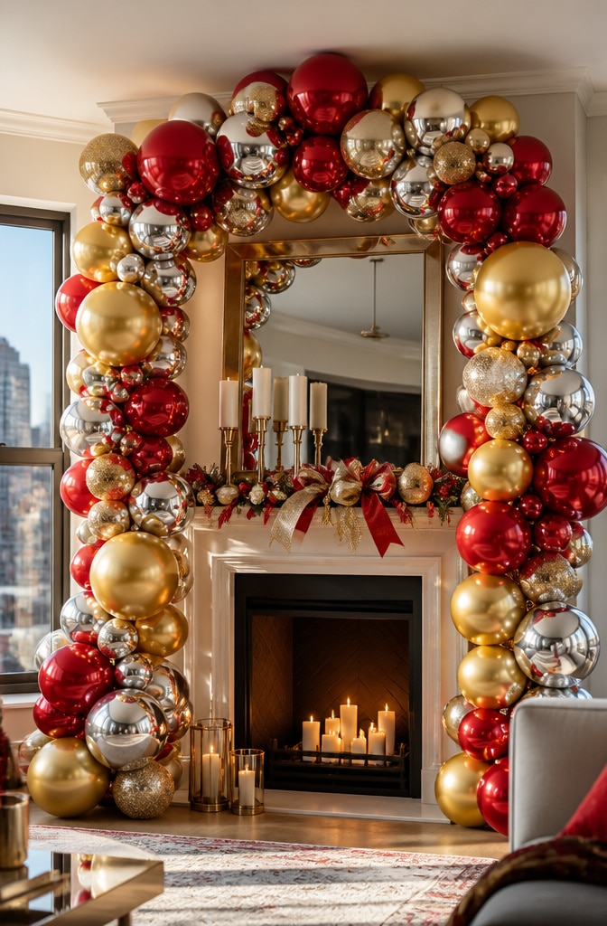 Glam Metallic Balloon Arch