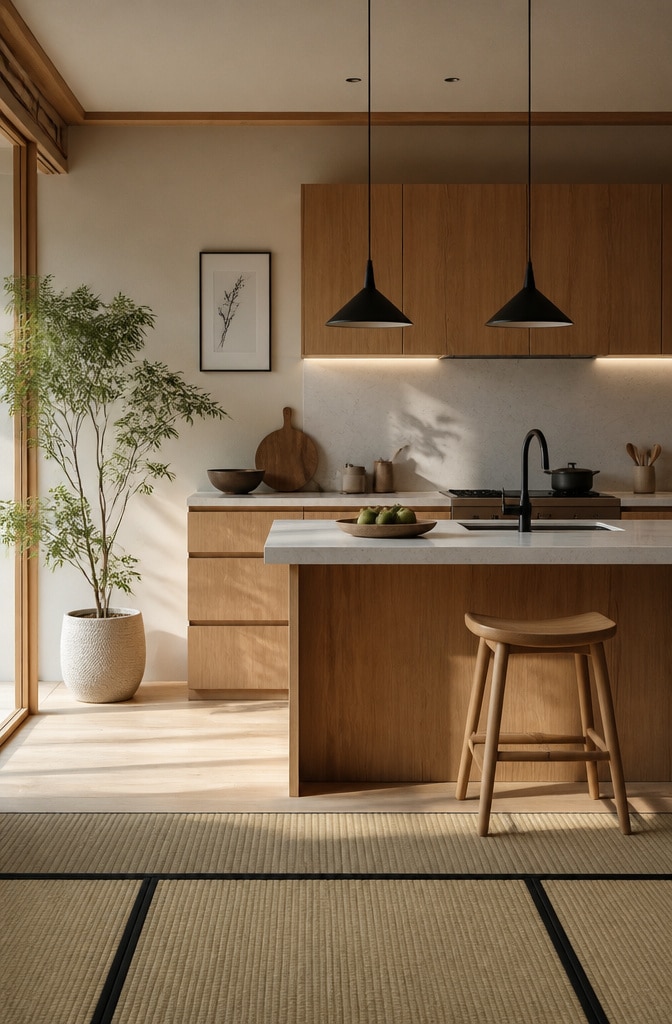 Japandi Minimalist Kitchen