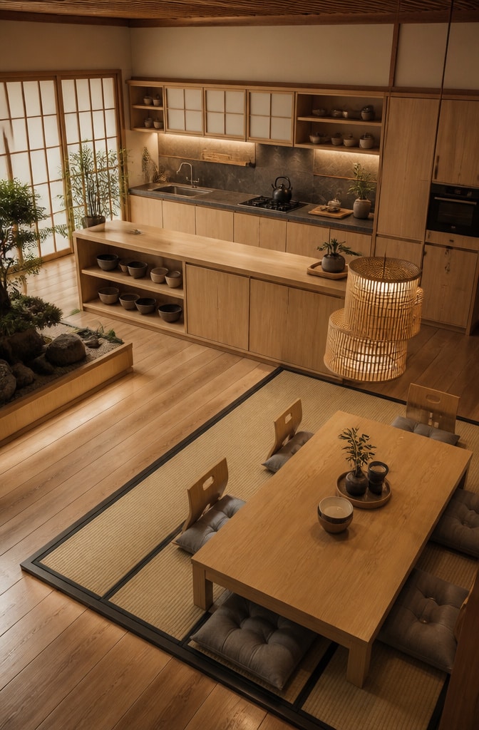 Japanese Zen Cozy Kitchen