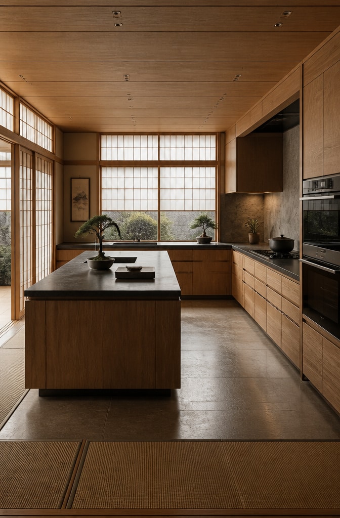 Japanese Zen Minimalist Kitchen