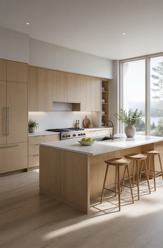 Light Maple Wood Cabinets