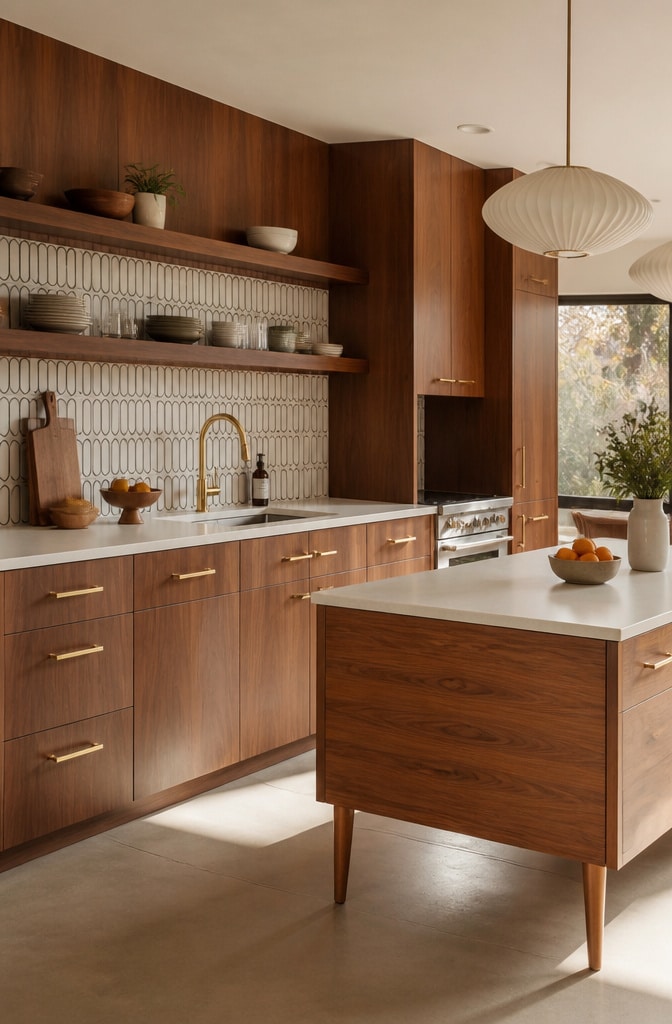 Mid-Century Modern Minimalist Kitchen
