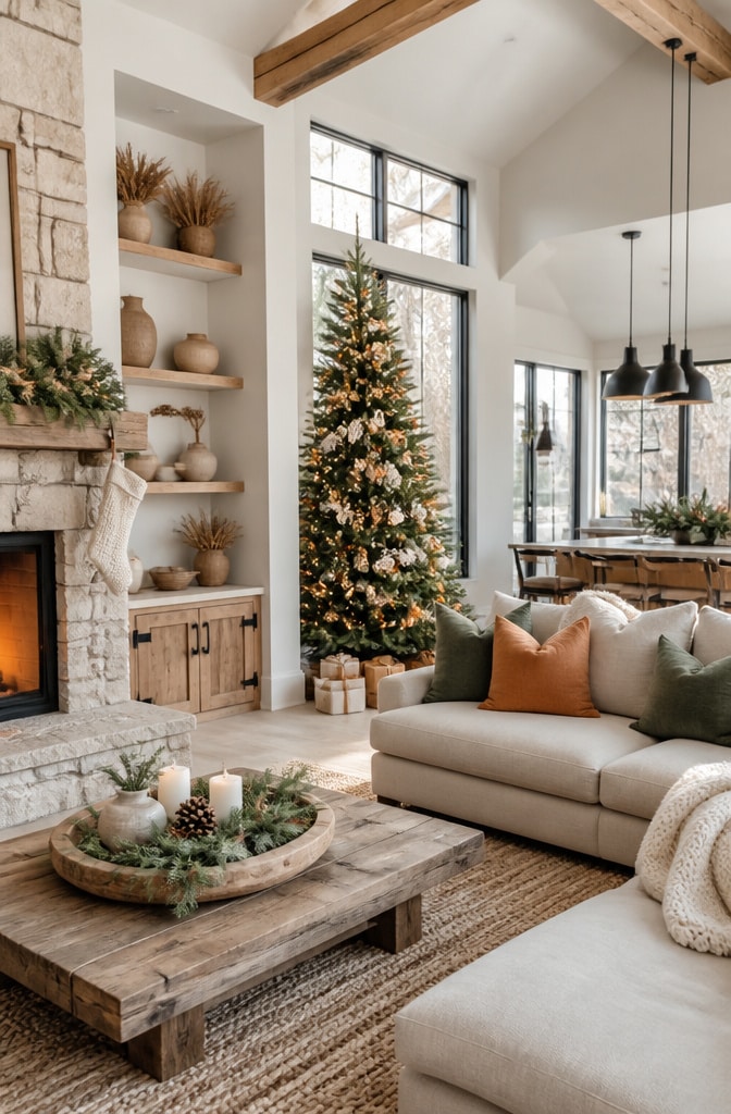 Modern Cottage Christmas with Fresh and Dried Elements