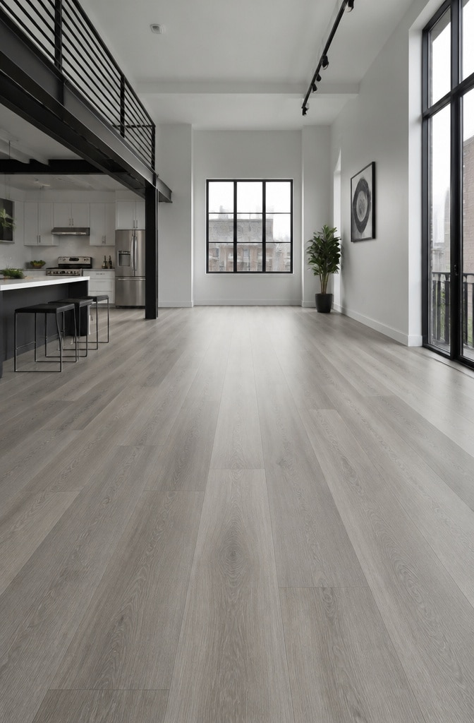 Modern Gray Oak Ultra Wide Plank Flooring