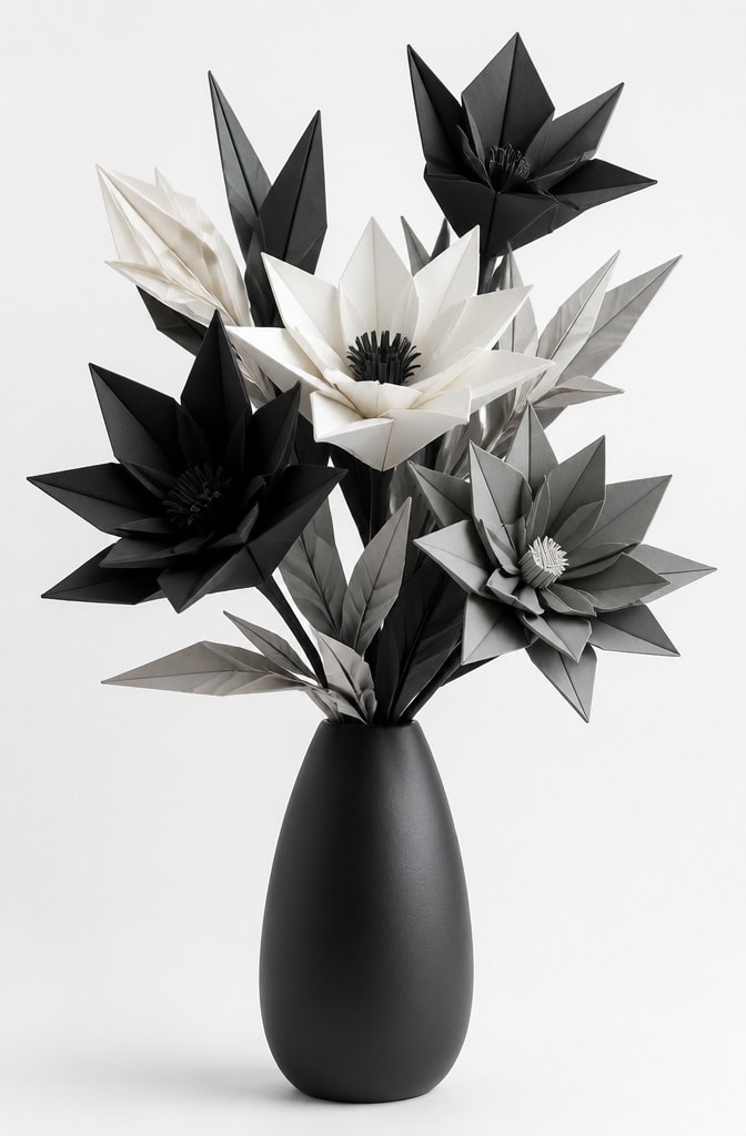 Modern Minimalist Geometric Paper Flowers