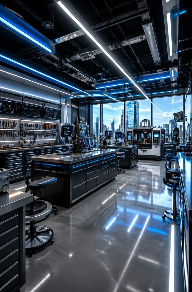 Modern Tech Workshop Studio
