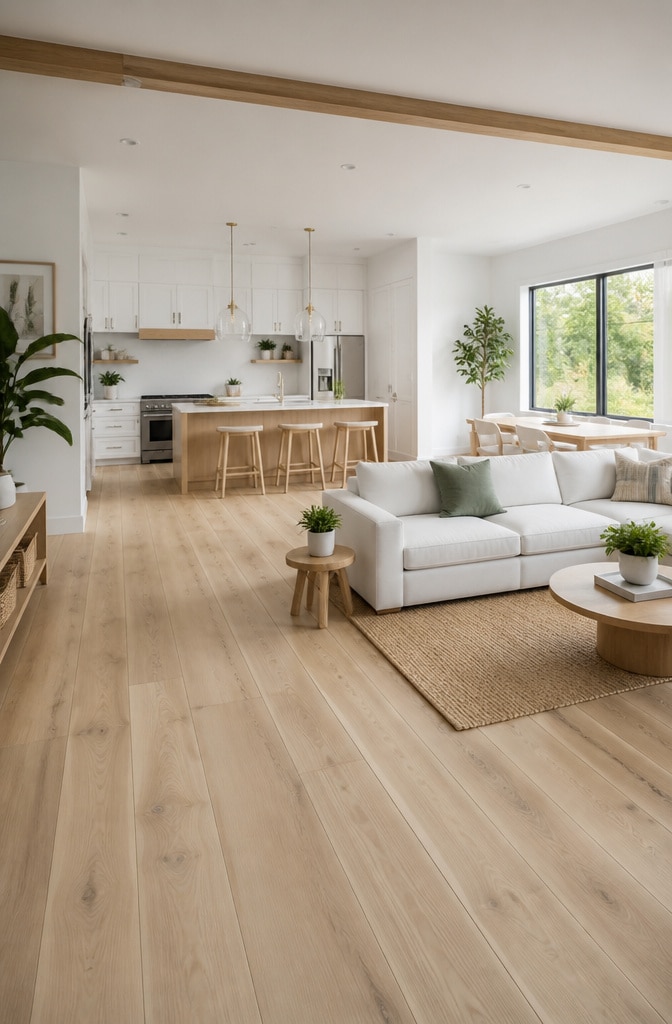 Scandinavian Blonde Ultra Wide Plank Flooring