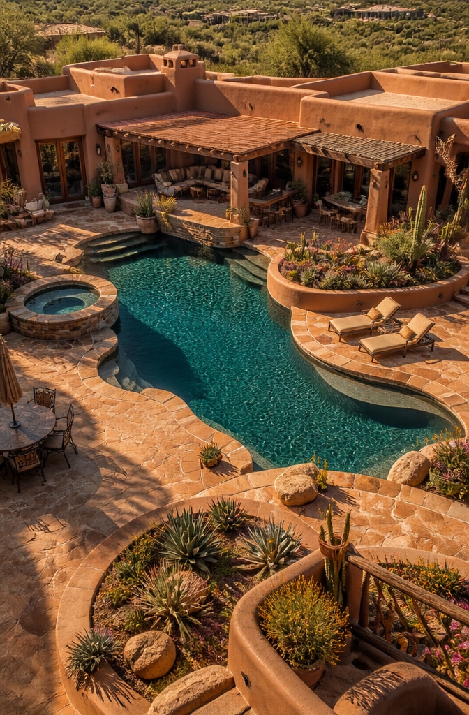 12 Stunning Desert Style Backyard Pool Ideas for a Serene Oasis at Home