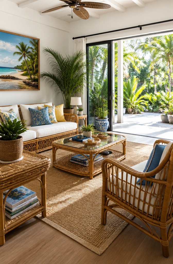 Tropical Coastal Small Living Room