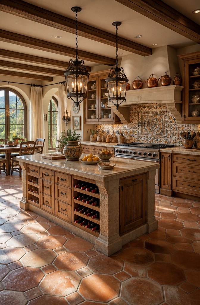 Tuscan Villa Inspired Kitchen