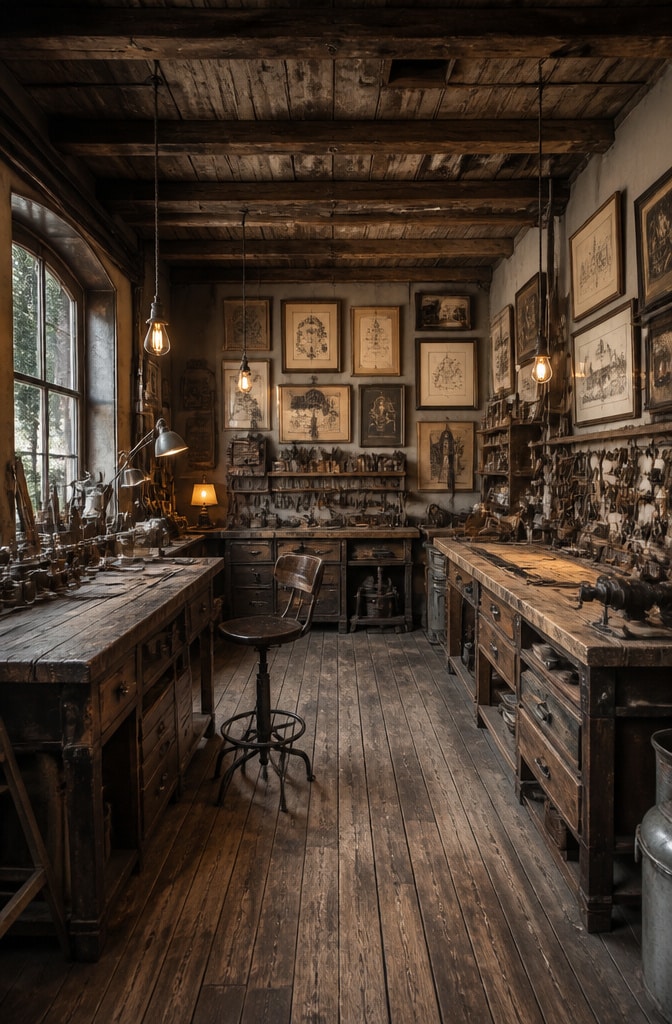 Vintage Artisanal Workshop Studio
