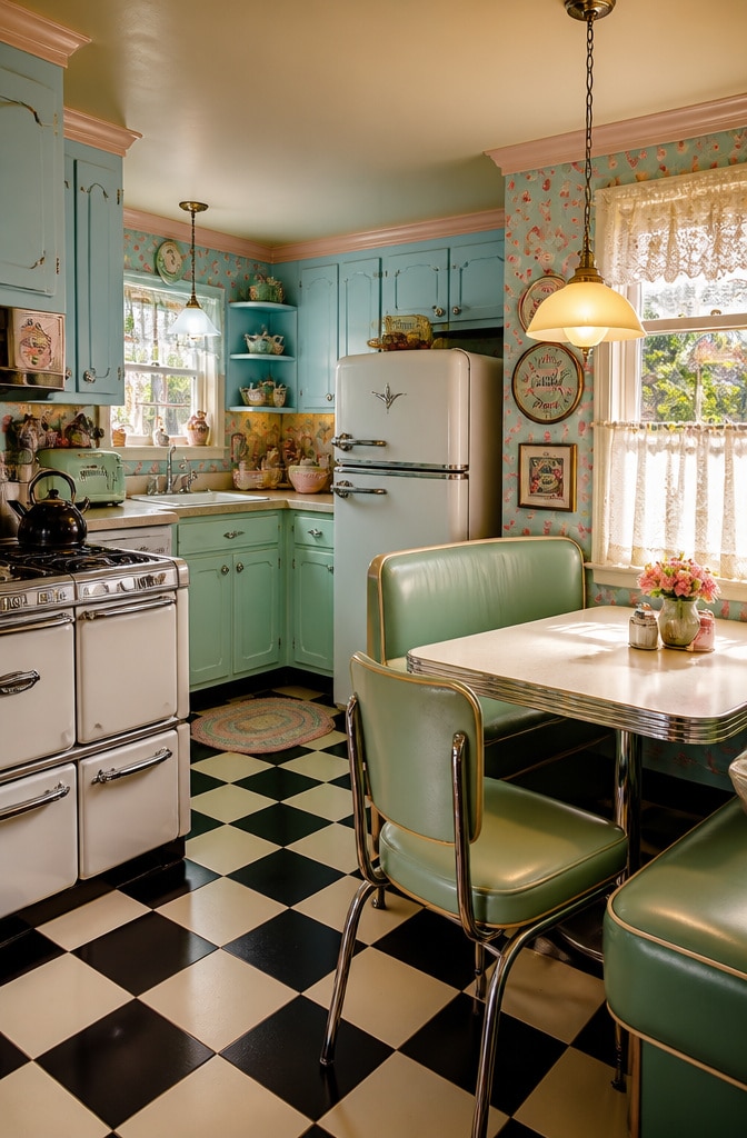 Vintage Retro Cozy Kitchen