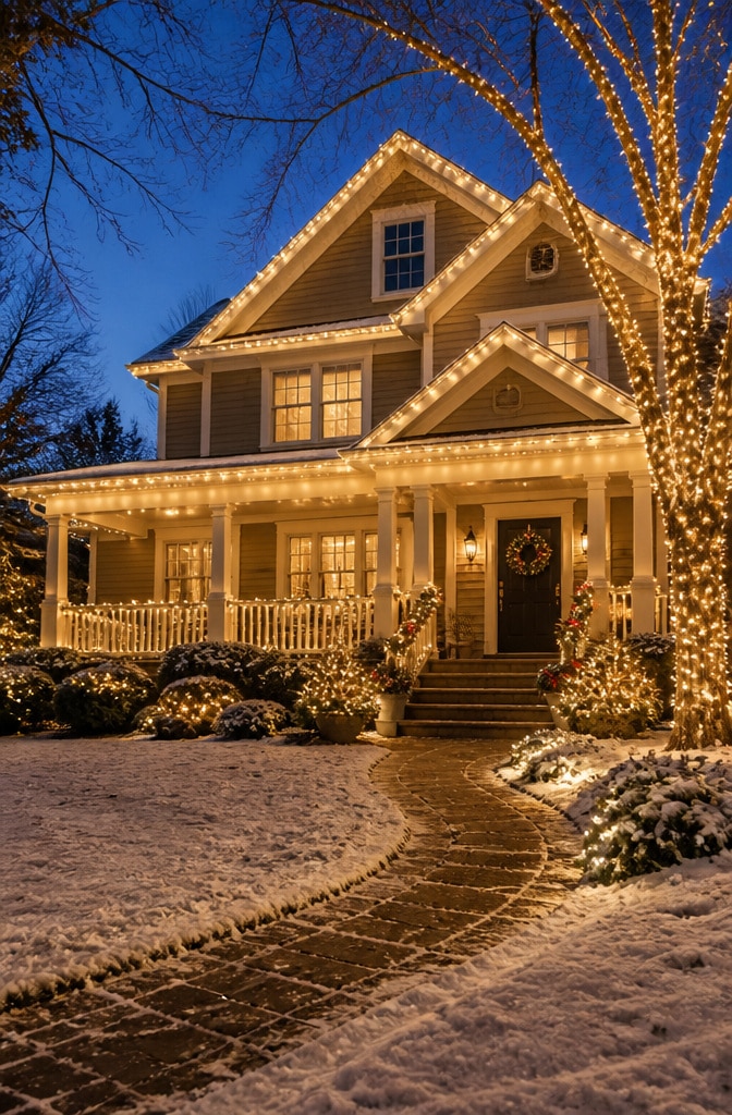 12 Classy Outdoor Christmas Lights to Dazzle Your Home Without Inflatables